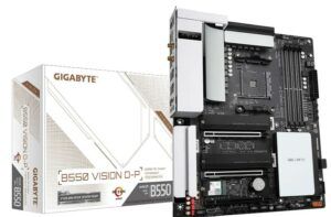 GIGABYTE B550 Vision D-P (AM4/ AMD/ B550/ ATX/Dual M.2/ SATA 6Gb/s/USB 3.2 Type-C/Thunderbolt 3/ WiFi 6/ Dual 2.5GbE LAN/PCIe 4.0/ Motherboard)